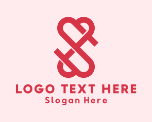 Vlogger - Infinity Heart Loop logo design