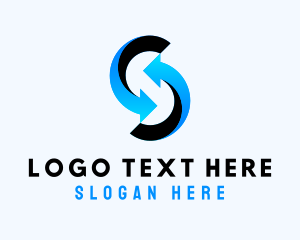 Digital - Logistics Arrow Letter S logo design
