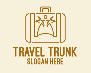 Suitcase - Holiday Beach Suitcase logo design