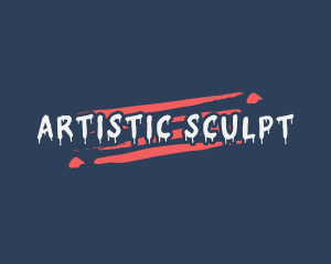 Artistic Paint Drip logo design