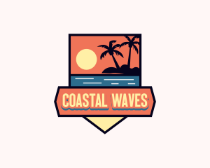 Summer Beach Coast logo design