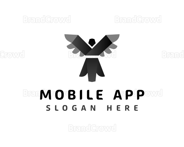 Bird Origami Letter Y Logo