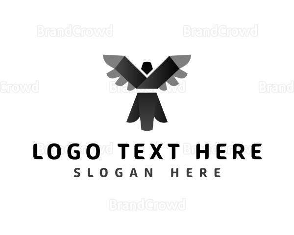 Bird Origami Letter Y Logo