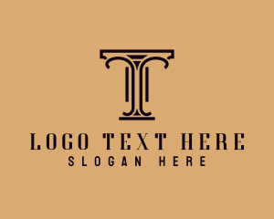 Legal Advice - Pillar Column Legal Attorney logo design