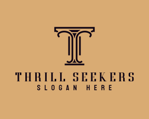 Pillar Column Legal Attorney logo design