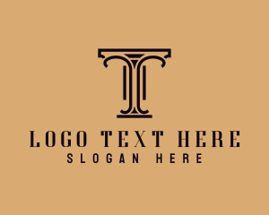 Attorney - Pillar Column Legal Attorney logo design