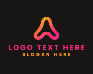 Web Solutions - Tech Startup Letter A logo design