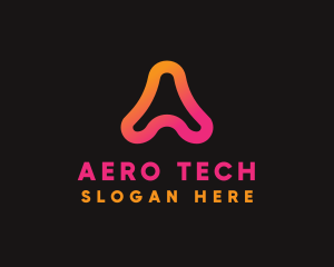 Tech Startup Letter A logo design