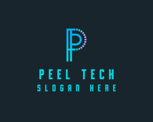 Generic Tech Letter P logo design