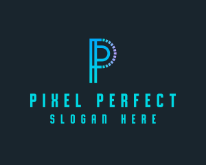 Generic Tech Letter P logo design