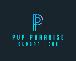 Generic Tech Letter P logo design