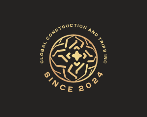 Golden Global Sphere logo design