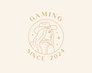 Rodeo - Woman Rodeo Cowgirl logo design
