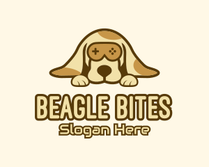 Beagle - Brown Dog Game Controller logo design
