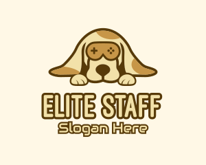 Beagle - Brown Dog Game Controller logo design