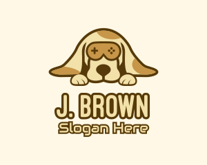 Brown Dog Game Controller logo design