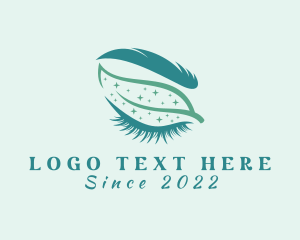 Esthetician - Natural Leaf Eyelash logo design