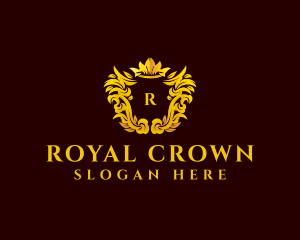 Royal Crown Ornament logo design