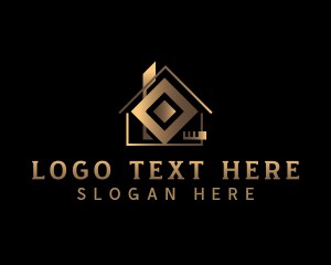 Roof - Home Real Estate Property logo design