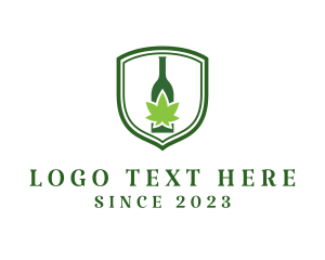 Leaf - Marijuana Liquor Bottle logo design