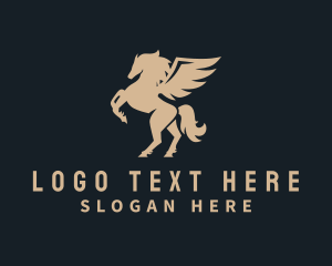 Gold - Premium Business Pegasus logo design