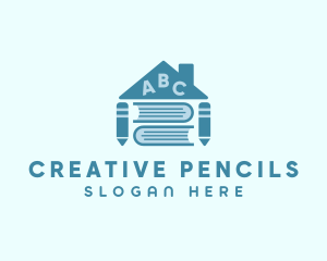 Book Pencil Daycare logo design