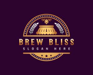 Liquor Brewery Barrel logo design