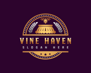 Liquor Brewery Barrel logo design