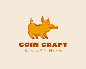 Coin - Pig Coin Savings logo design