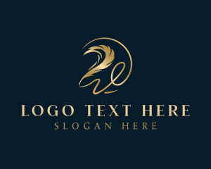 Quill - Elegant Quill Pen logo design