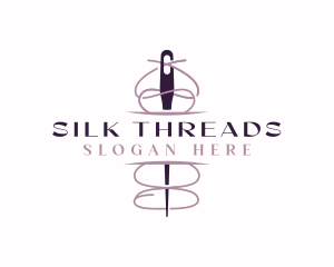 Needle Seamstress Dressmaking logo design