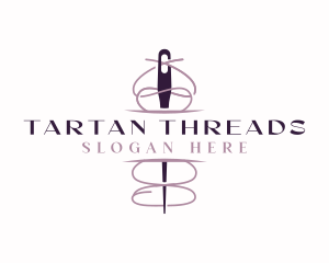 Needle Seamstress Dressmaking logo design