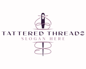 Needle Seamstress Dressmaking logo design