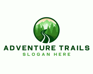 Mountain Trail Hiking logo design