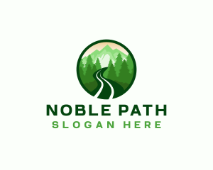 Mountain Trail Hiking logo design