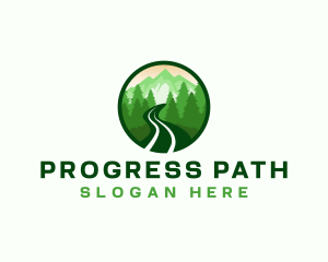 Mountain Trail Hiking logo design