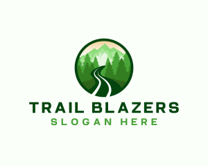 Mountain Trail Hiking logo design