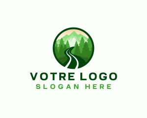 Mountaineer - Mountain Trail Hiking logo design