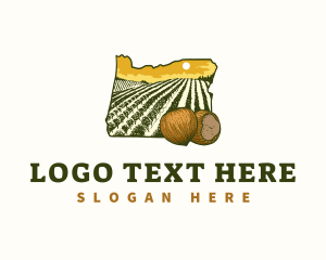 Map - Oregon Hazelnut Farm logo design