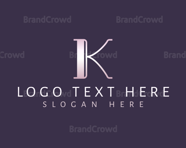 Elegant Stylish Company Letter K Logo