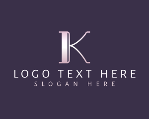 Letter K - Elegant Stylish Company Letter K logo design