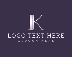 Elegant Stylish Letter K logo design