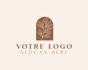 Leaves - Spa Plant Boutique logo design