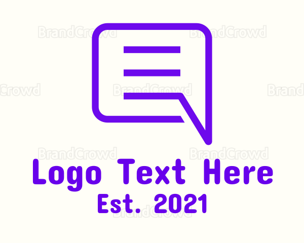 Chat Box Messaging Logo