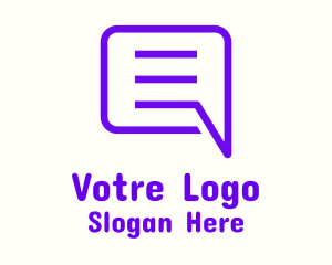 Chat Box Messaging Logo