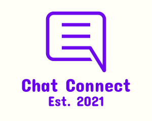 Chat Box Messaging logo design