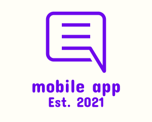 Comment - Chat Box Messaging logo design