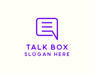 Chat Box Messaging logo design