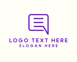 Messaging - Chat Box Messaging logo design