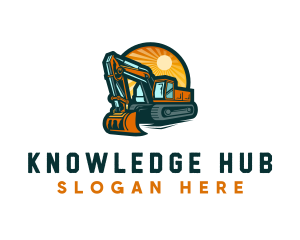 Excavation Construction Machine logo design